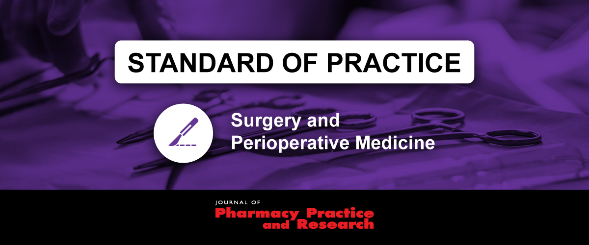 SHPA releases Australian-first pharmacy practice standard for surgical settings